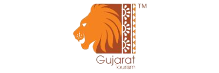 Gujarat Tourism logo orange lion